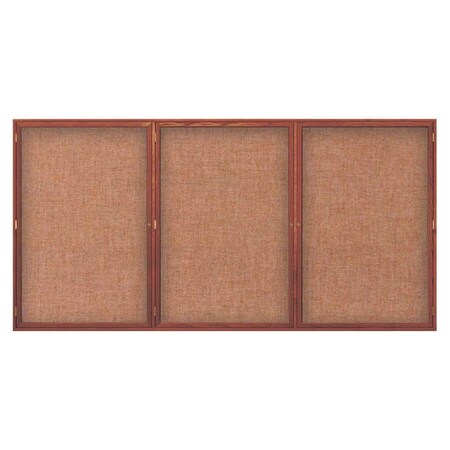 United Visual Products Open Faced Easy Tack Board, 60"x36", White Fabric/Satin UV9002AEZ-WHITE-SATIN